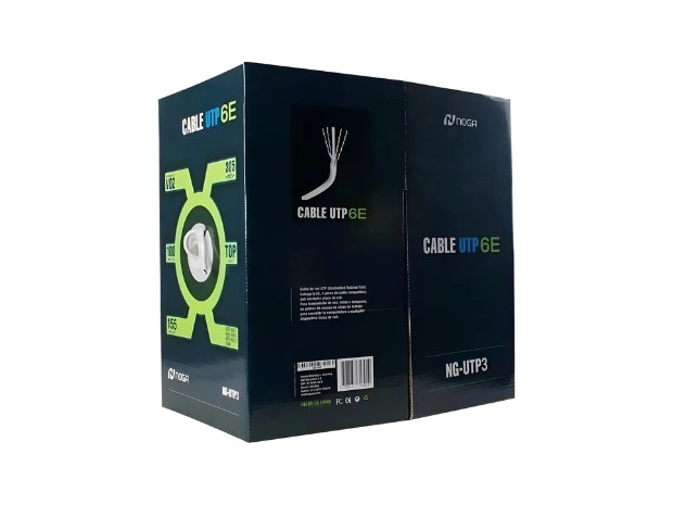 &u+ ROLLO CABLE DE RED UTP NOGA CAT 6 100 MTS